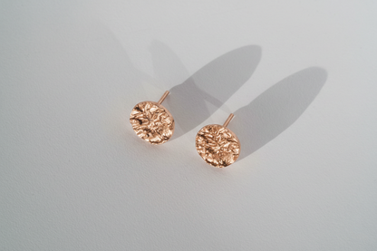Disc earrings "Water surface" (10 mm)