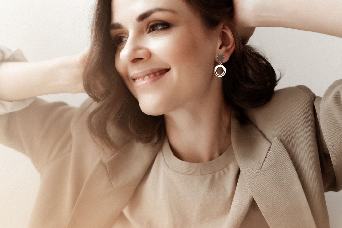 Pendant-earrings "Path" (17 mm)