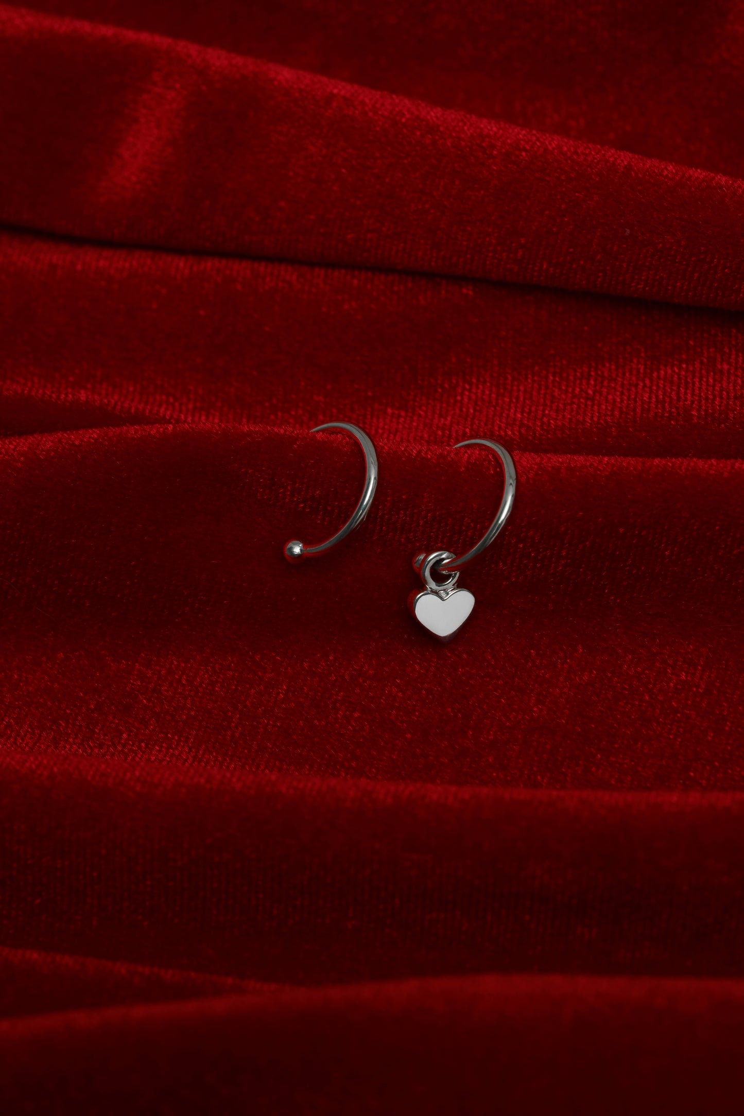 Hoop earrings with a pendant "Beloved"