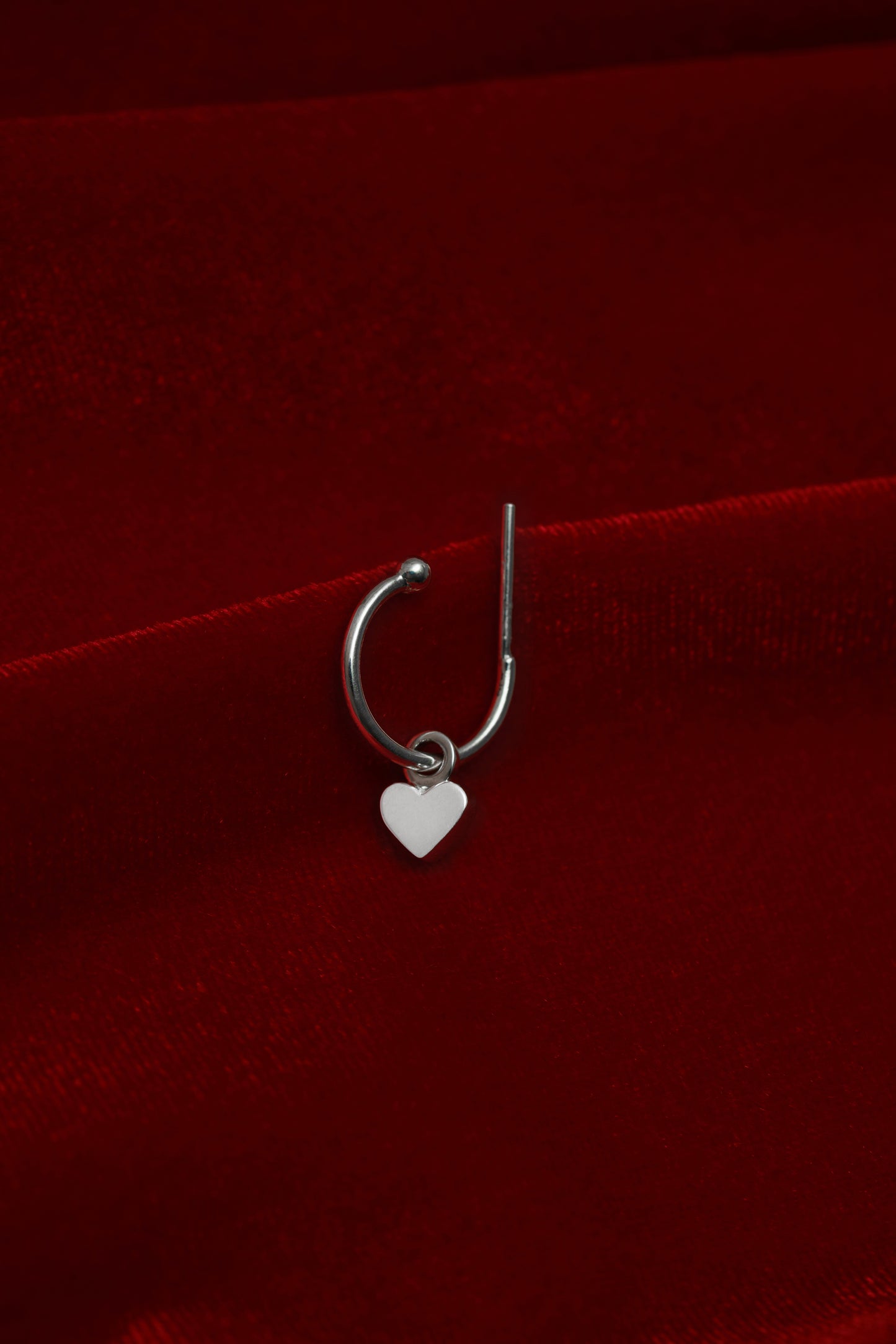 Hoop earrings with a pendant "Beloved"