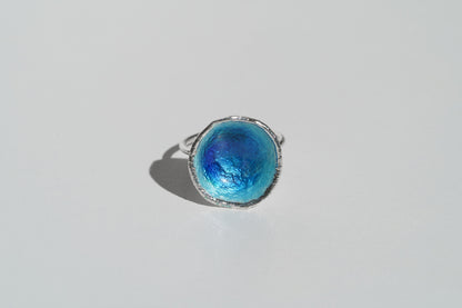 Ring "Sea" blue (16 mm)