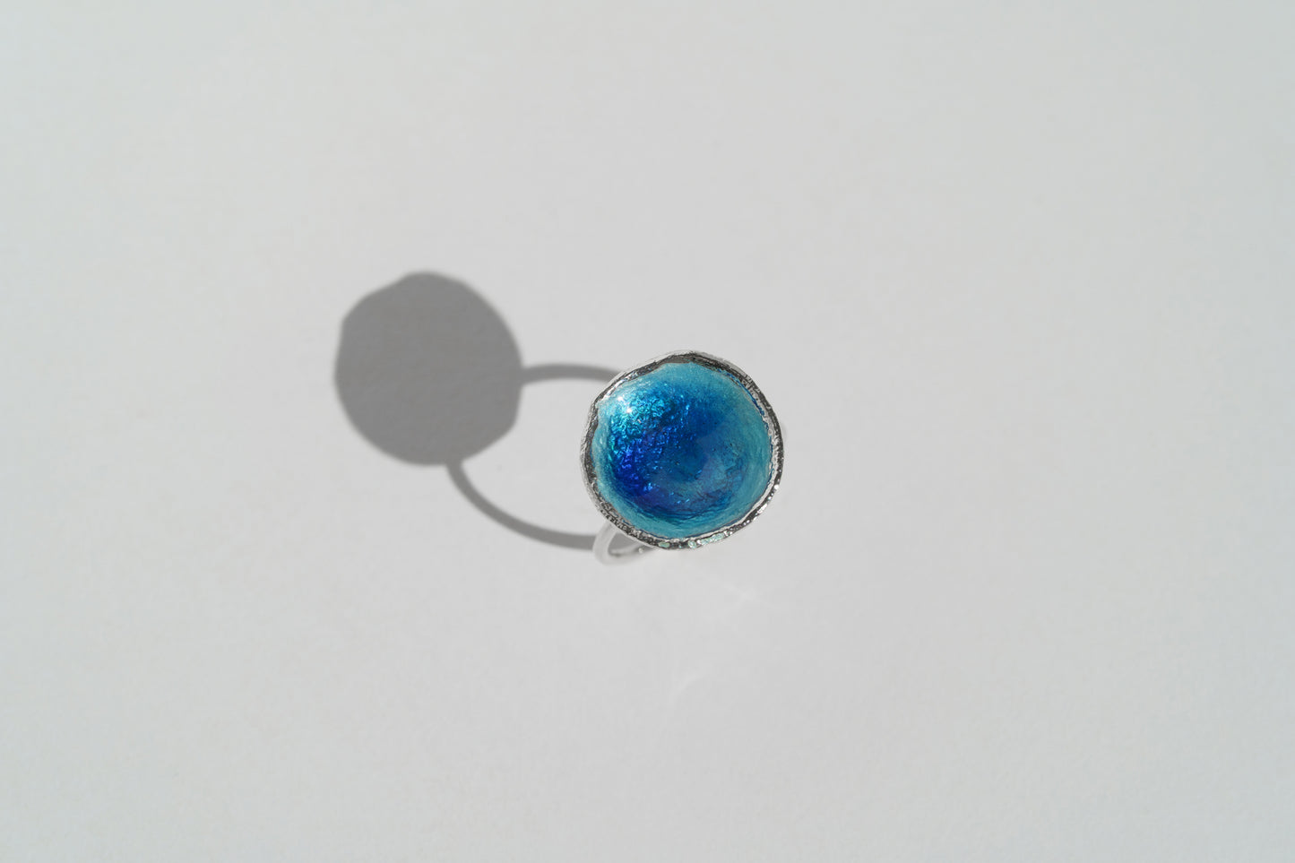 Ring "Sea" blue (16 mm)