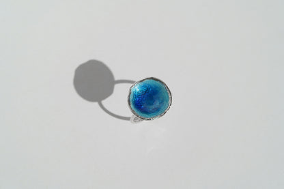 Ring "Sea" blue (16 mm)