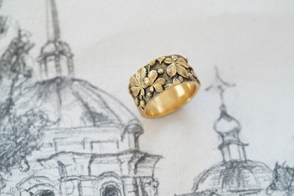 Ring "Chestnuts" blackened (10 mm)