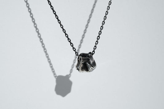Necklace "Stone" blackened