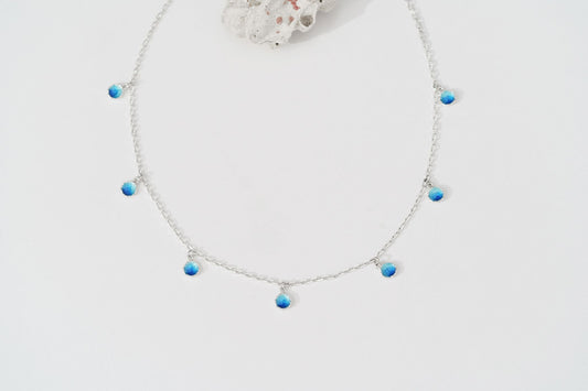 Necklace "Seas" blue