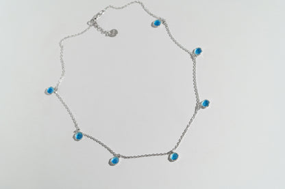 Necklace "Seas" blue