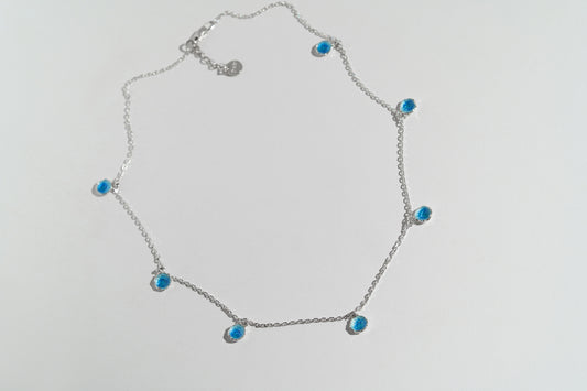 Necklace "Seas" blue