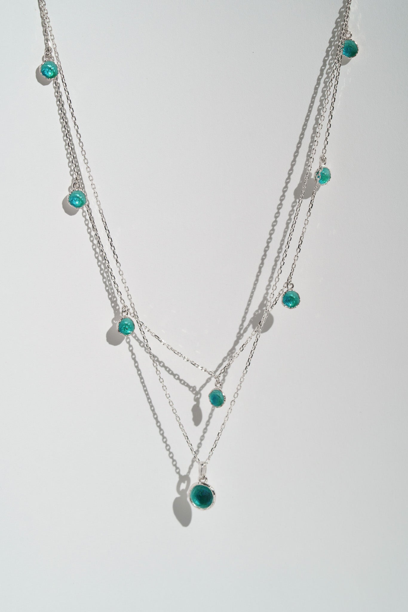 Necklace "Seas" emerald