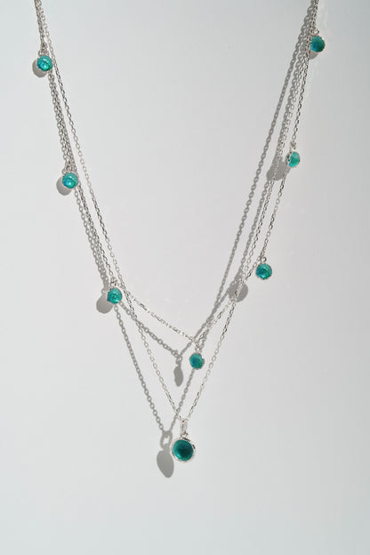 Necklace "Seas" emerald