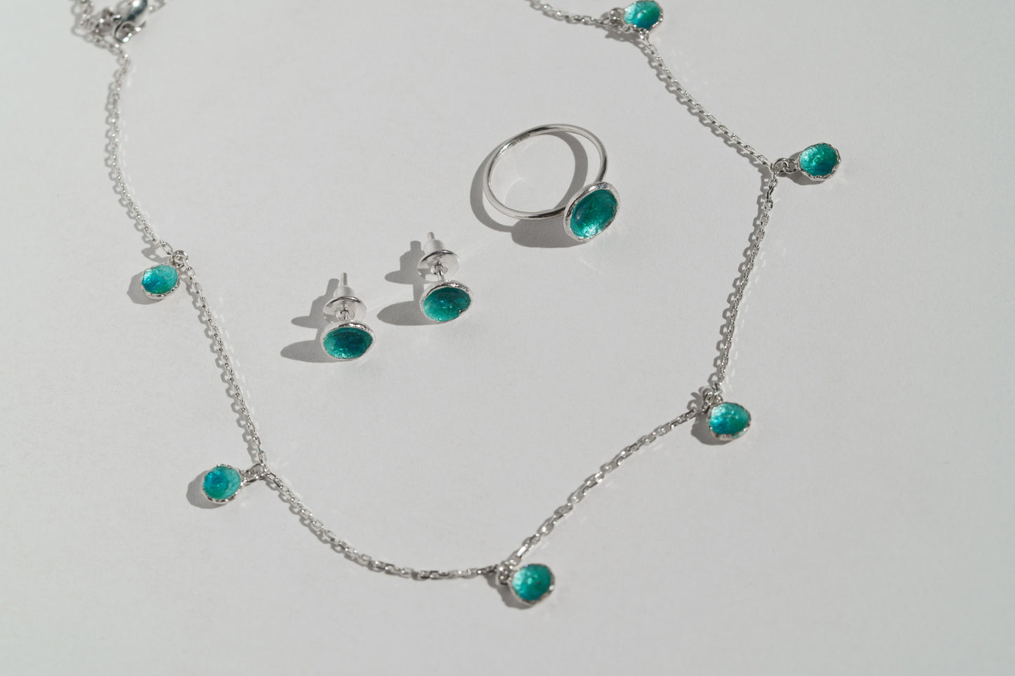Necklace "Seas" emerald