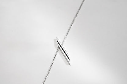 Necklace "Stripe" diagonal with enamel