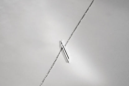 Necklace "Stripe" diagonal with enamel