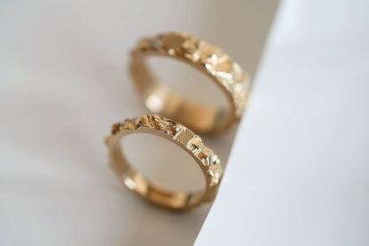 Wedding ring "Granite Rock" Light (3 mm)