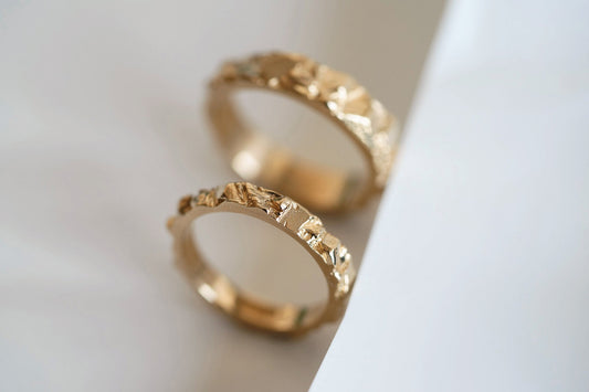 Wedding ring "Granite Rock" Light (3 mm)