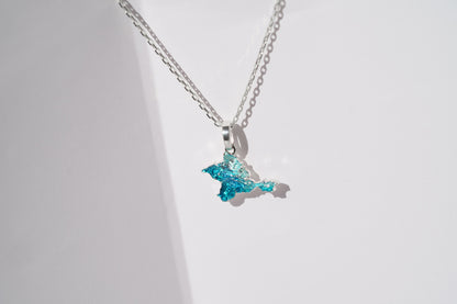 Pendant "Ukrainian Peninsula" textured with emerald enamel