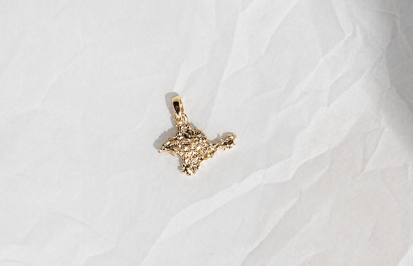 Pendant "Ukrainian Peninsula" textured