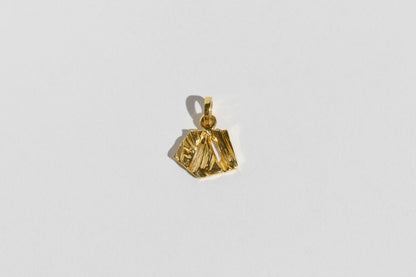 Pendant “Crushed Ice” (10×12 mm) with gilding