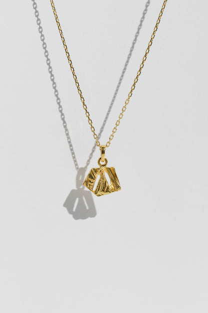 Pendant “Crushed Ice” (10×12 mm) with gilding