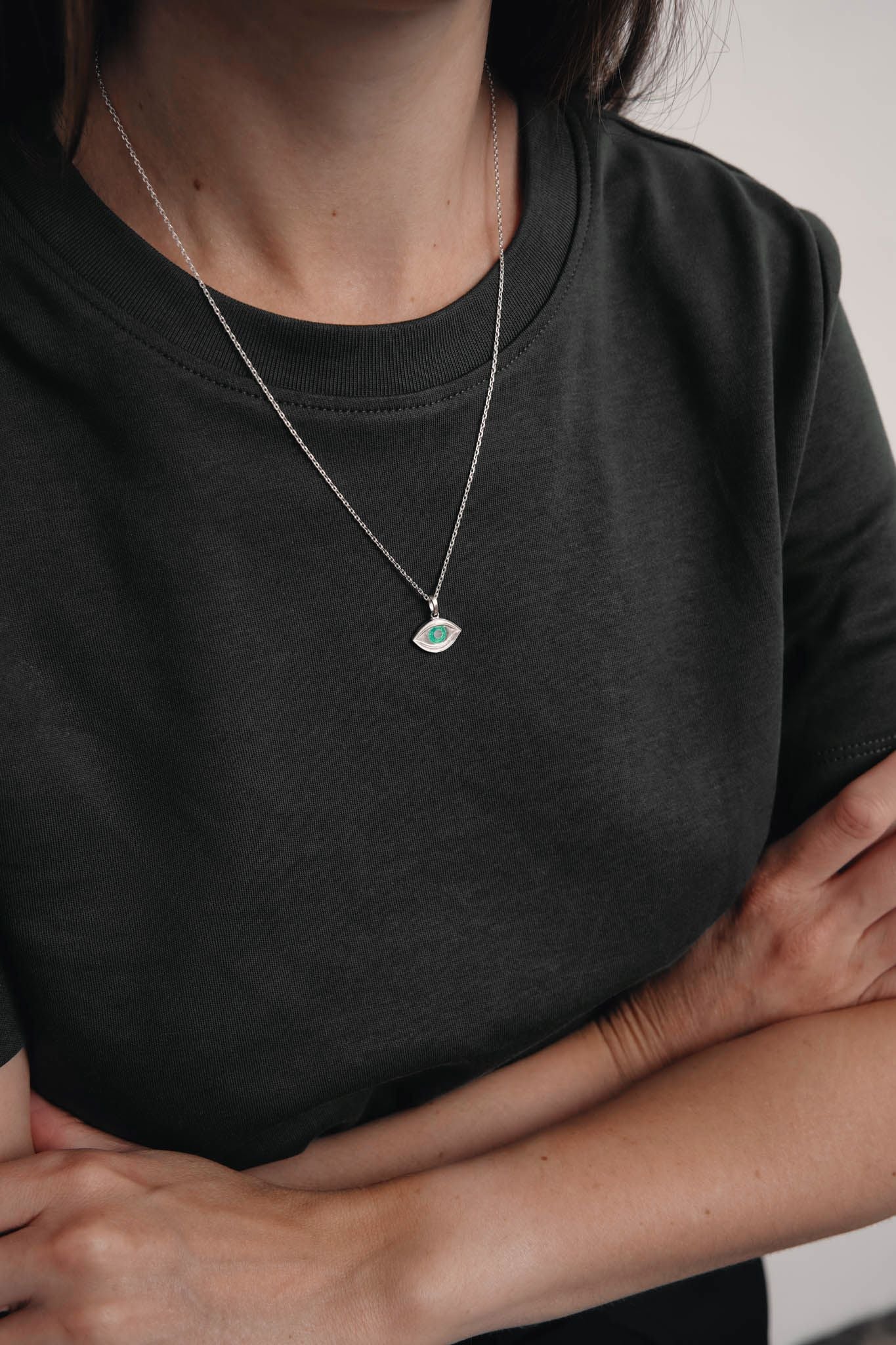 Pendant on the neck "View of my forest" (15 mm)