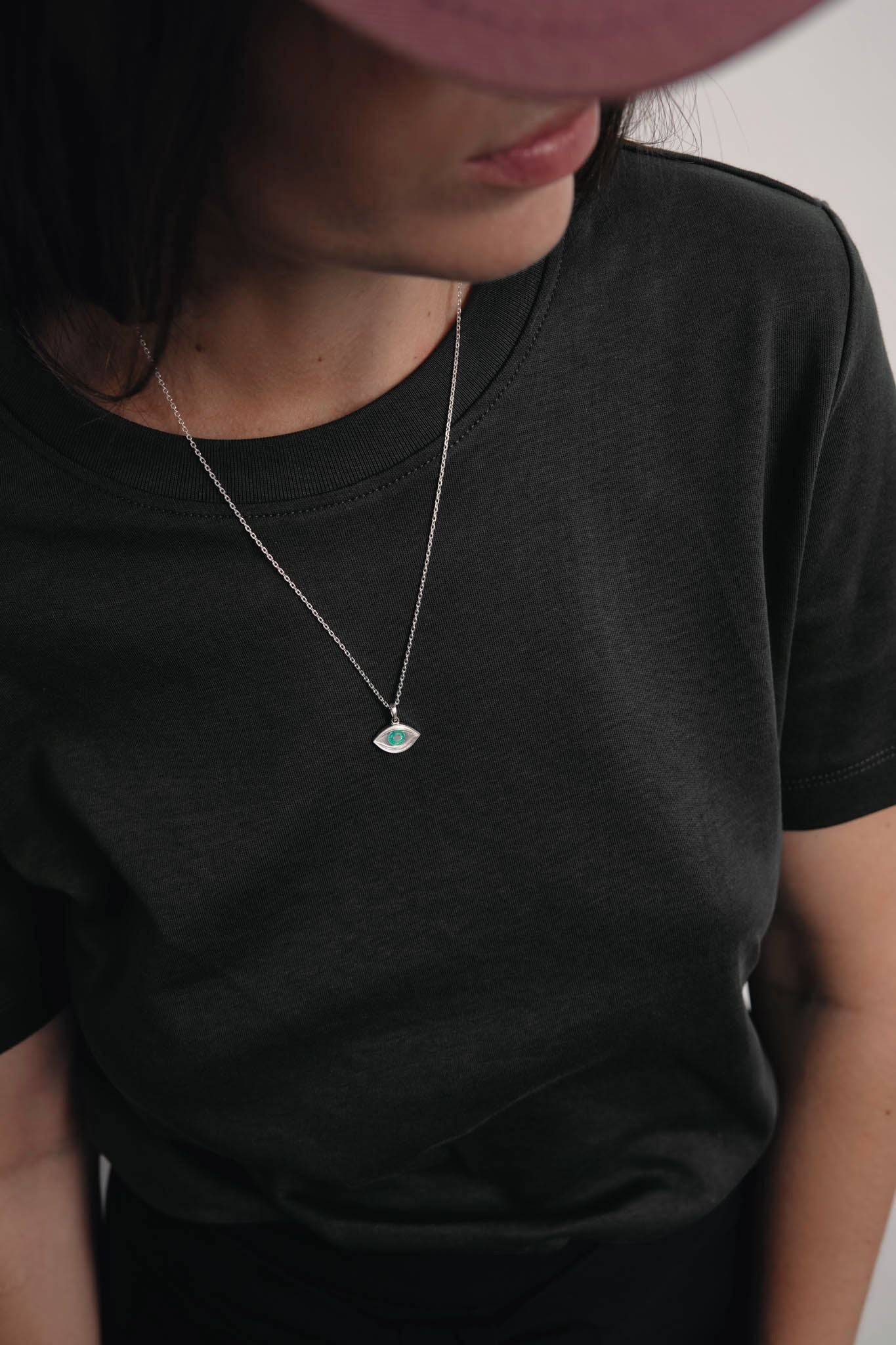 Pendant on the neck "View of my forest" (15 mm)