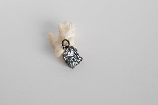 Pendant "Sea foam" blackened