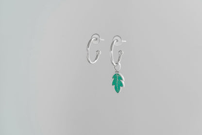 Pendant for hoop earring "Breath of my forest"