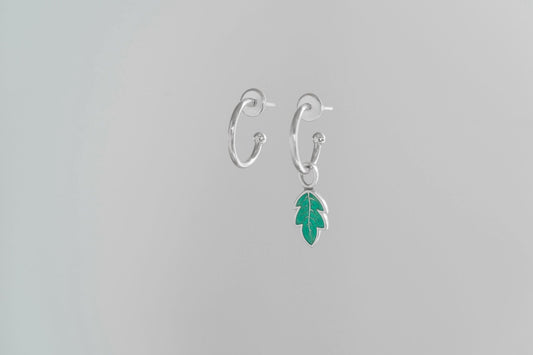 Pendant for hoop earring "Breath of my forest"