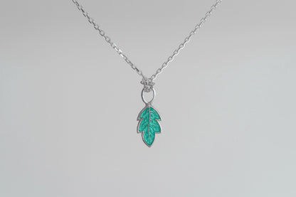 Pendant for hoop earring "Breath of my forest"