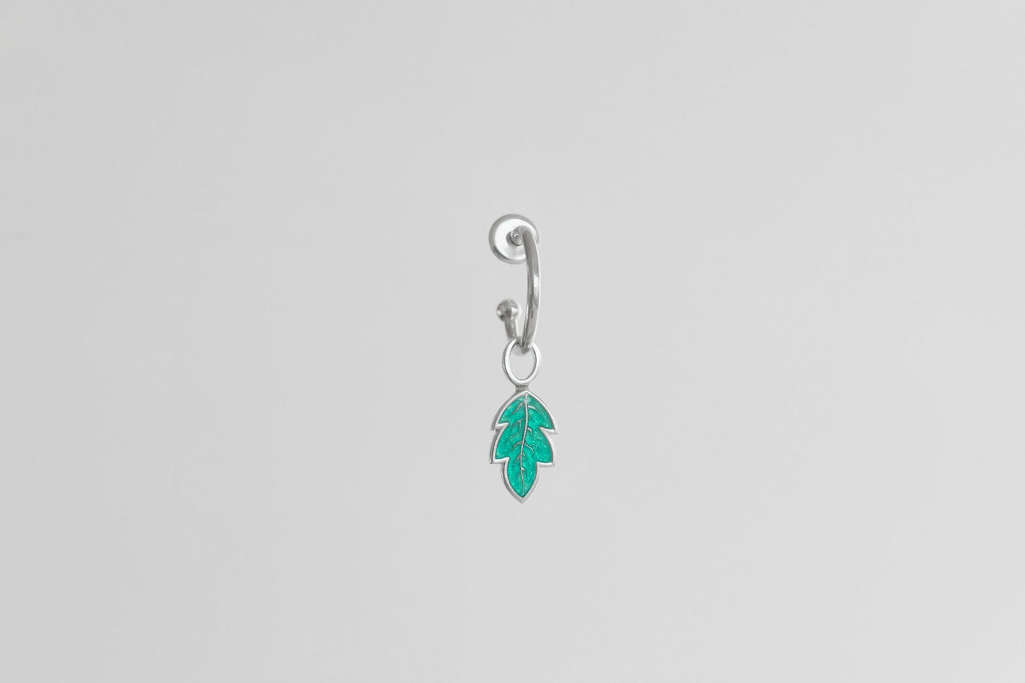 Pendant for hoop earring "Breath of my forest"