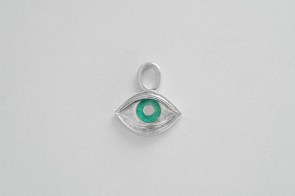 Pendant for hoop earring "View of my forest"