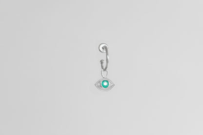 Pendant for hoop earring "View of my forest"