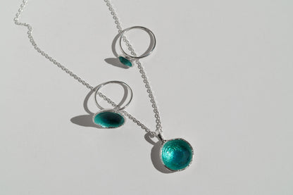 Pendant "Sea" (16 mm) emerald