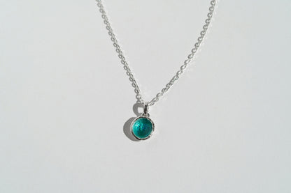 Pendant "Sea" (9 mm) emerald