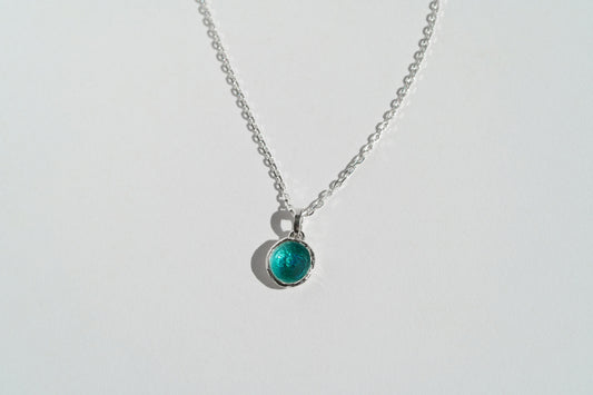 Pendant "Sea" (9 mm) emerald