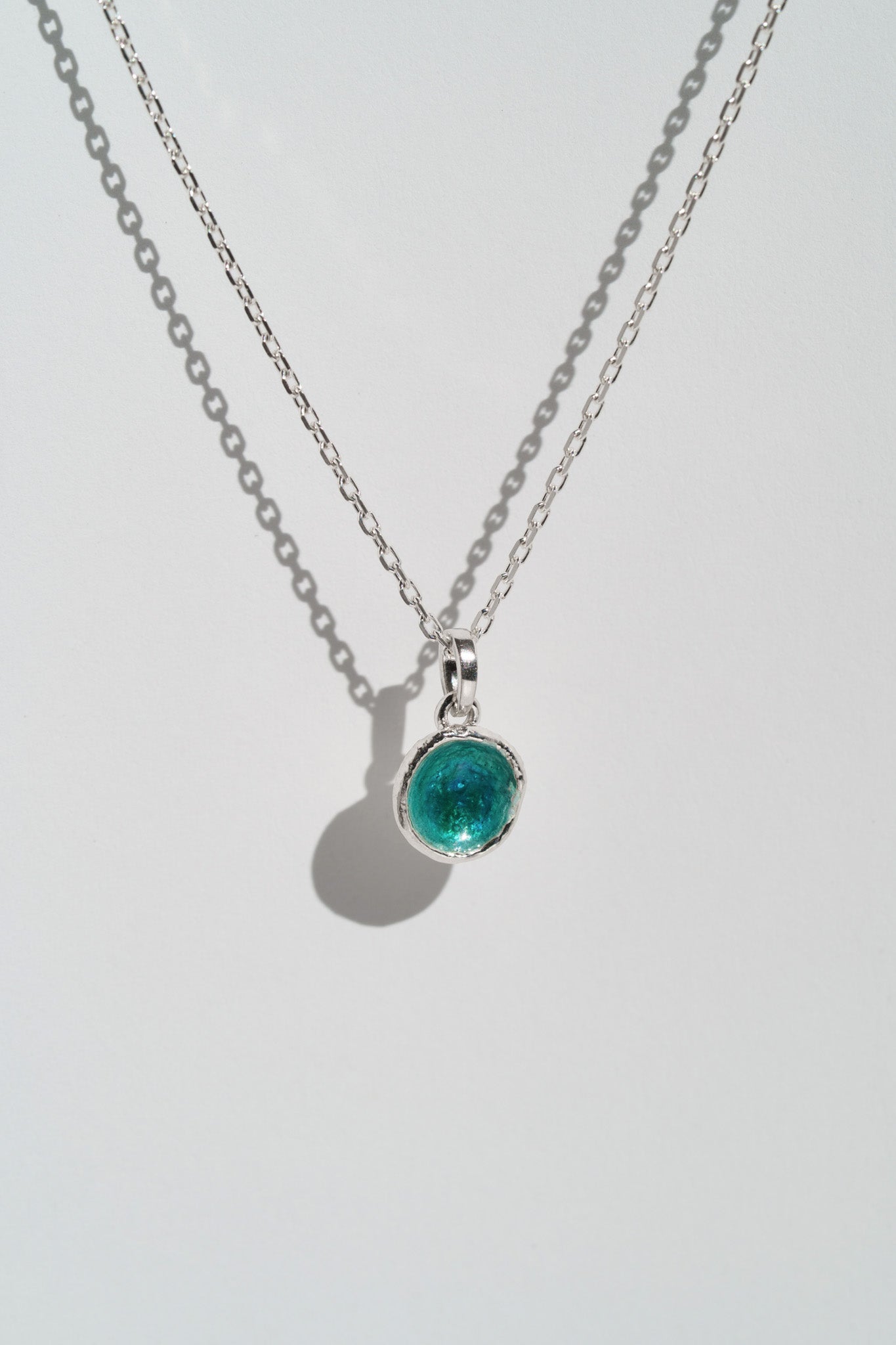 Pendant "Sea" (9 mm) emerald