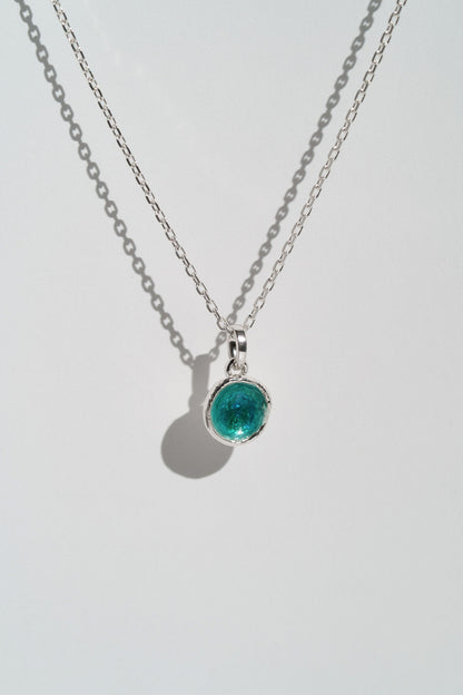 Pendant "Sea" (9 mm) emerald