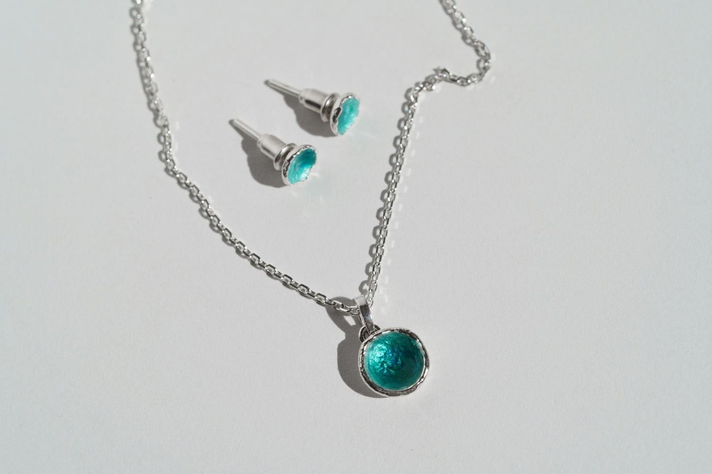 Pendant "Sea" (9 mm) emerald