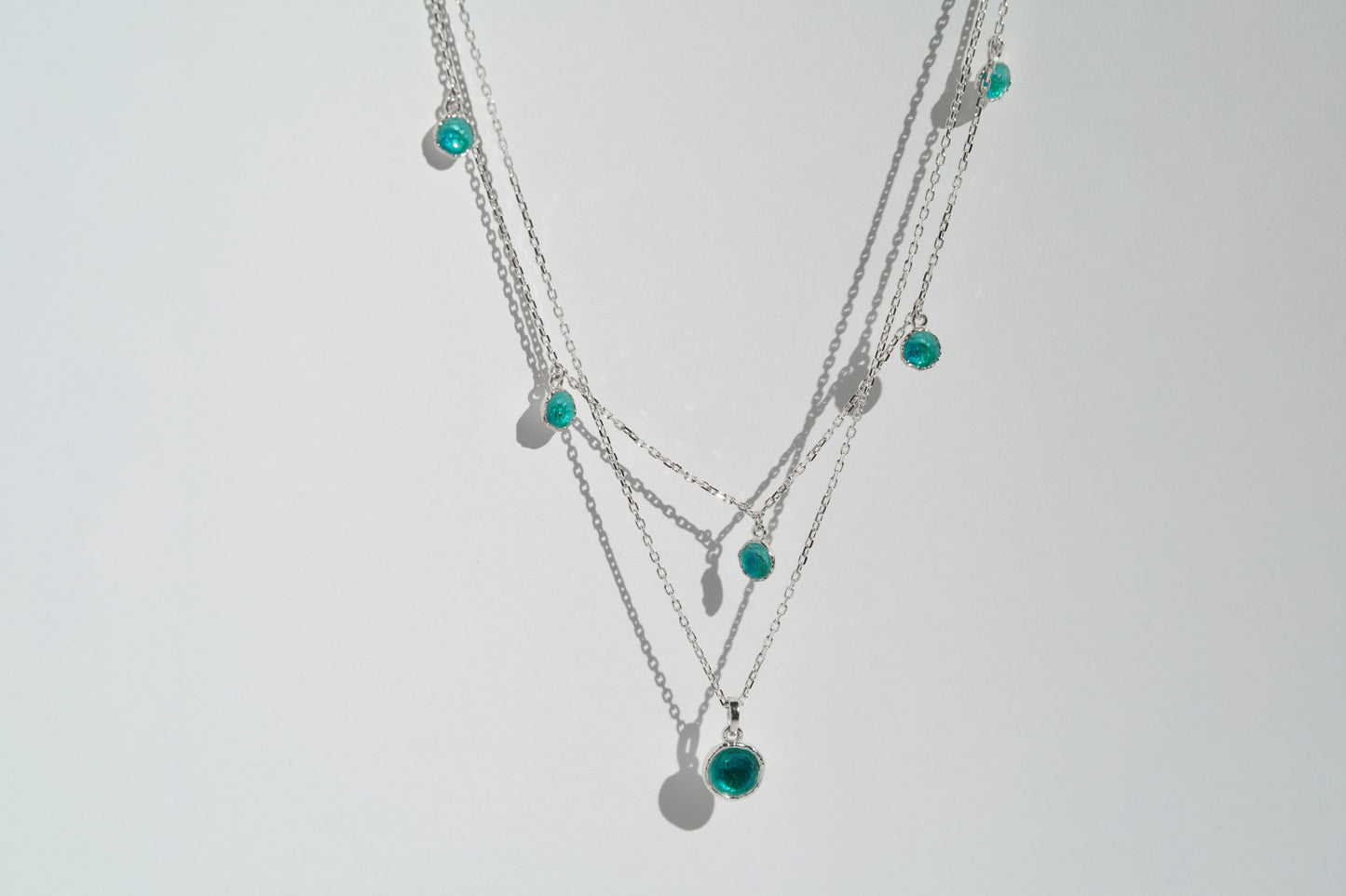 Necklace "Seas" emerald