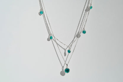 Necklace "Seas" emerald