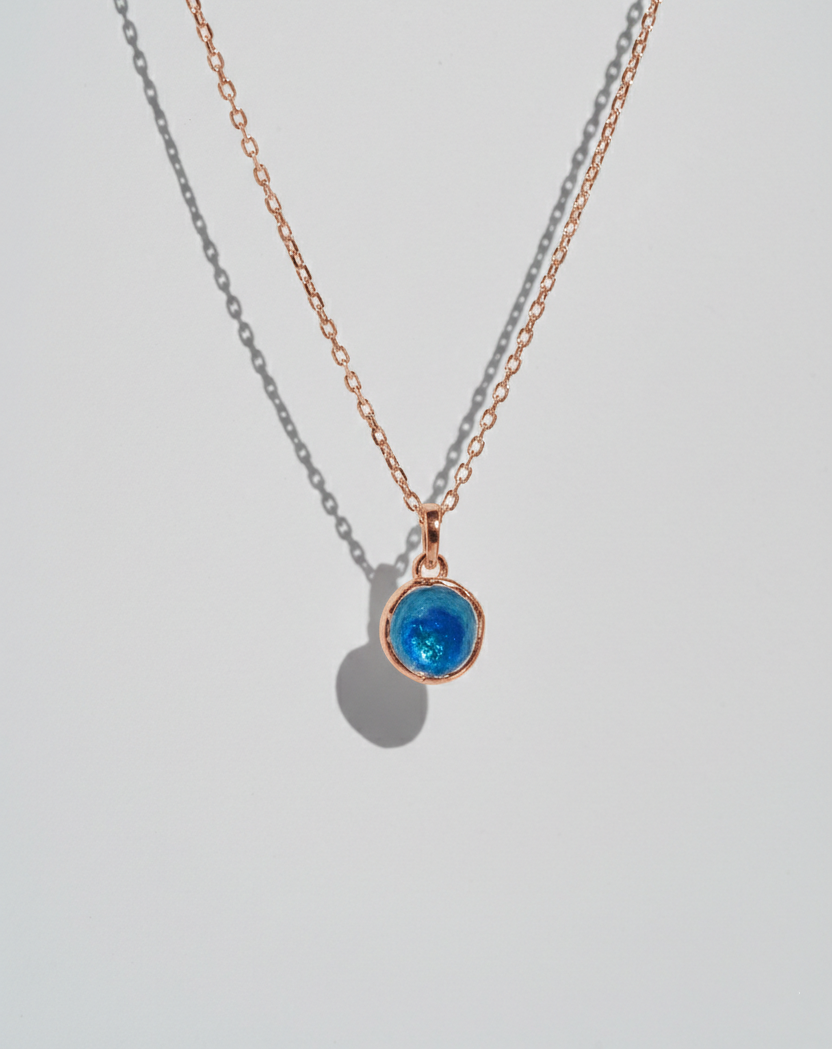Pendant "Sea" (9 mm) blue
