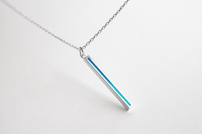 Pendant "Stripe" (31 mm) with enamel