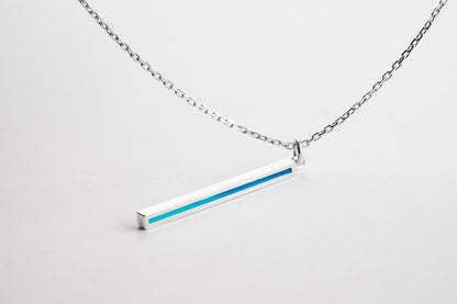 Pendant "Stripe" (31 mm) with enamel
