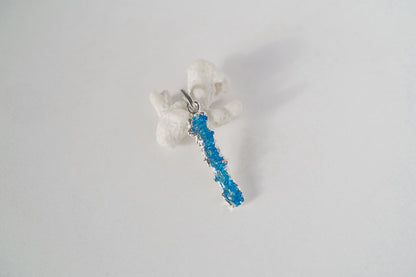 Pendant "Wave" (4x20 mm) blue