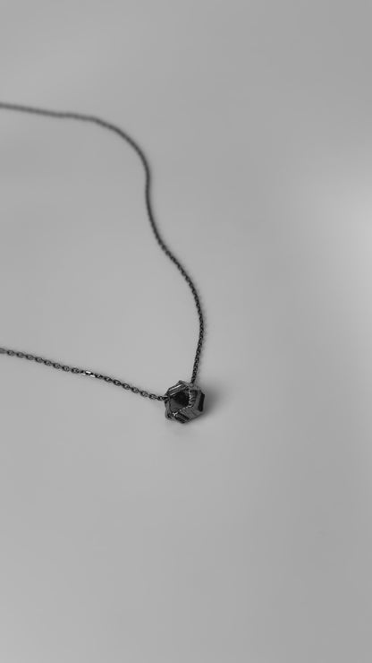 Necklace "Anthracite" blackened