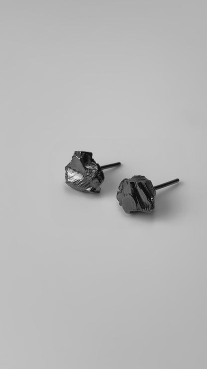 Earrings "Anthracite" (10 mm)