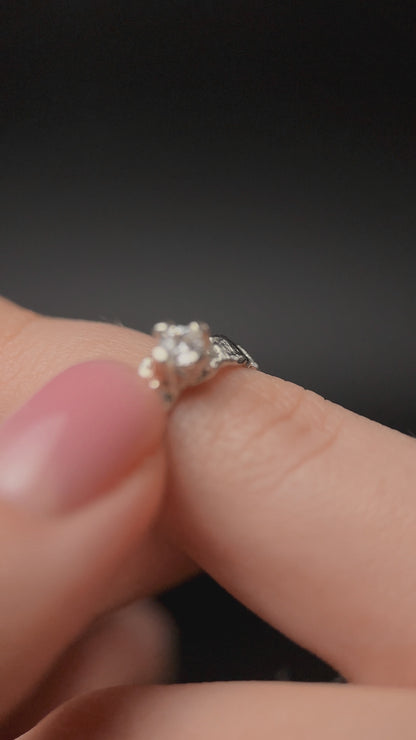 Ring «Light asteroid» (gemstone 3,5 mm)