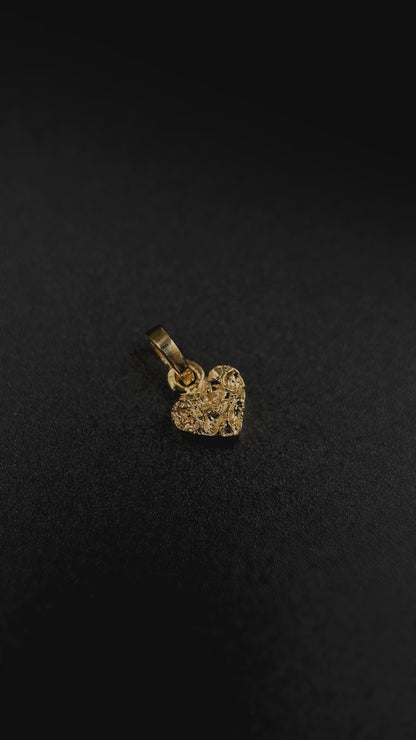 Pendant "Heart" textured