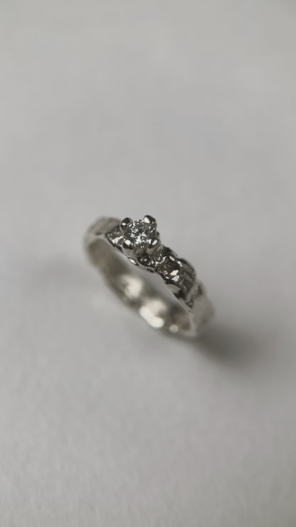 Ring «Light asteroid» (gemstone 3,5 mm)