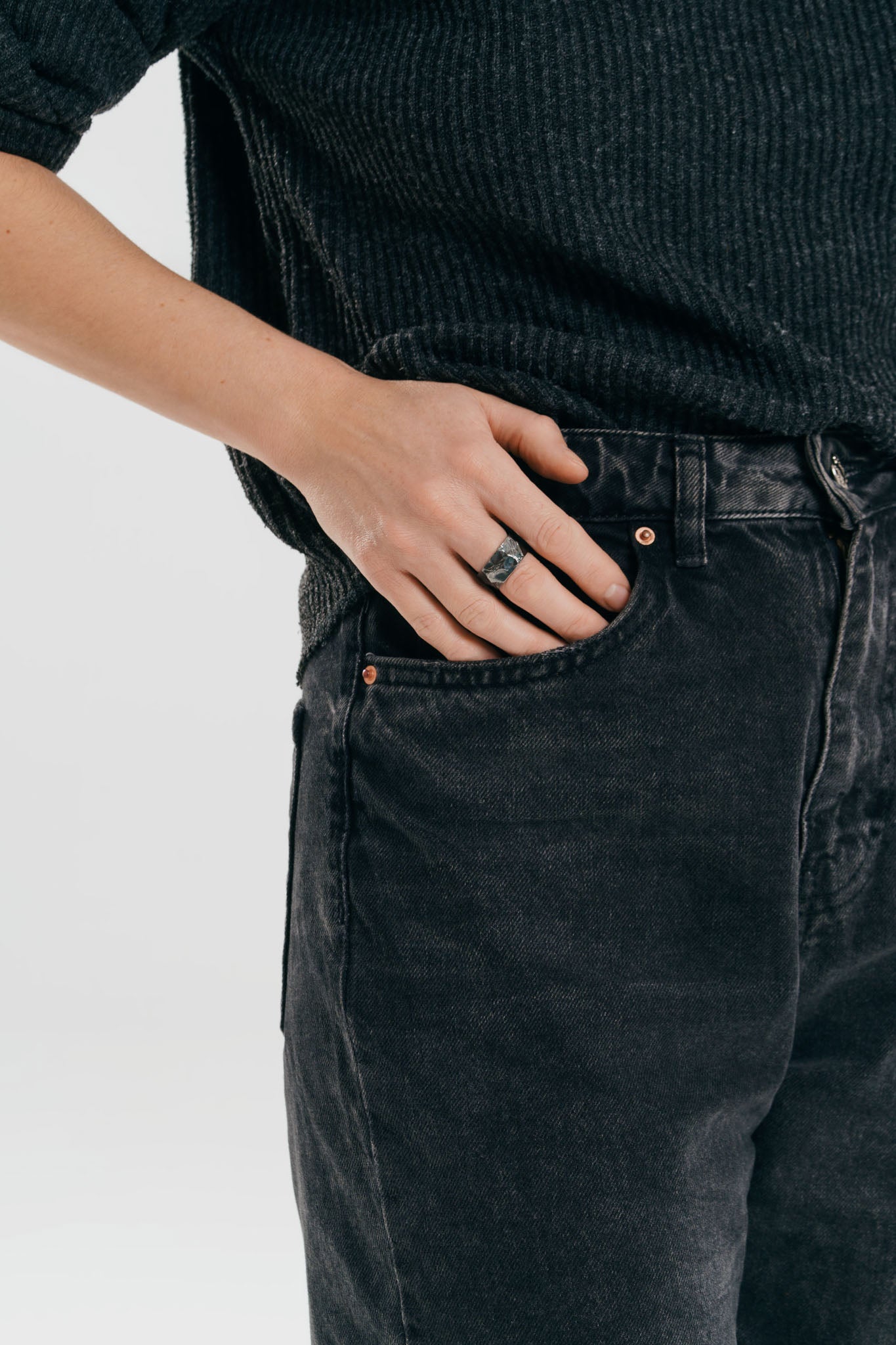 Ring "Anthracite" blackened (10 mm)